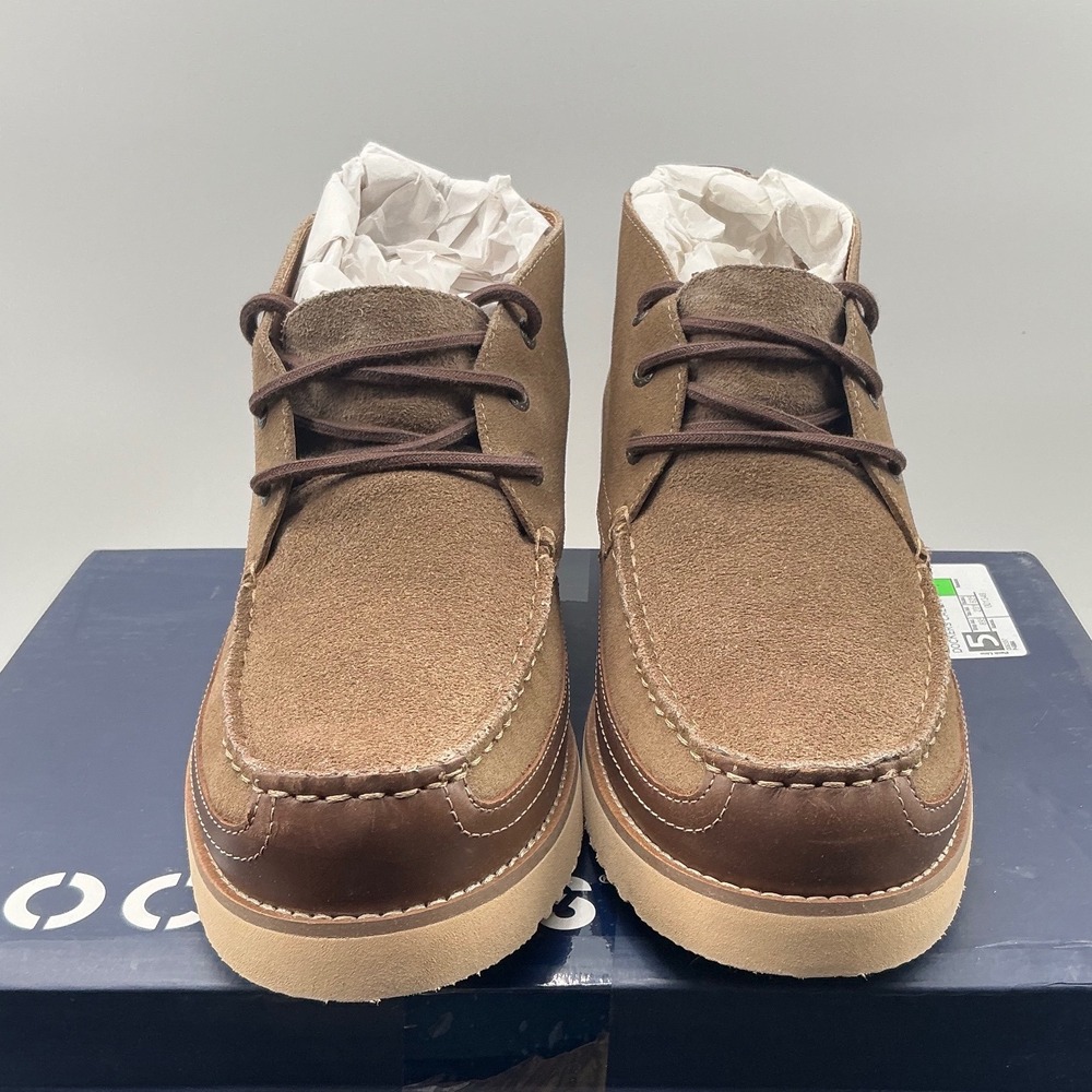 Dockers Calgary Mens Medium Taupe Suede Moc Toe Chukka Boots Size 11 NEW